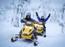 Snowmobile and Reindeer Safari Experience for Two in Lapland