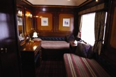 Cabin aboard the Belmond Royal Scotsman
