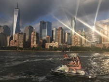 Manhattan circle with Statue of Liberty jet ski tour